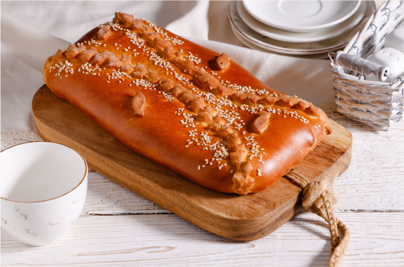 Кулебяка с рыбой