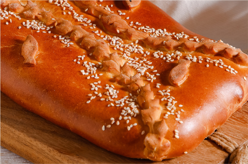 Кулебяка с рыбой