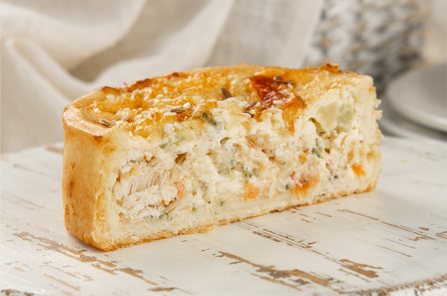 Киш с курицей (мини)