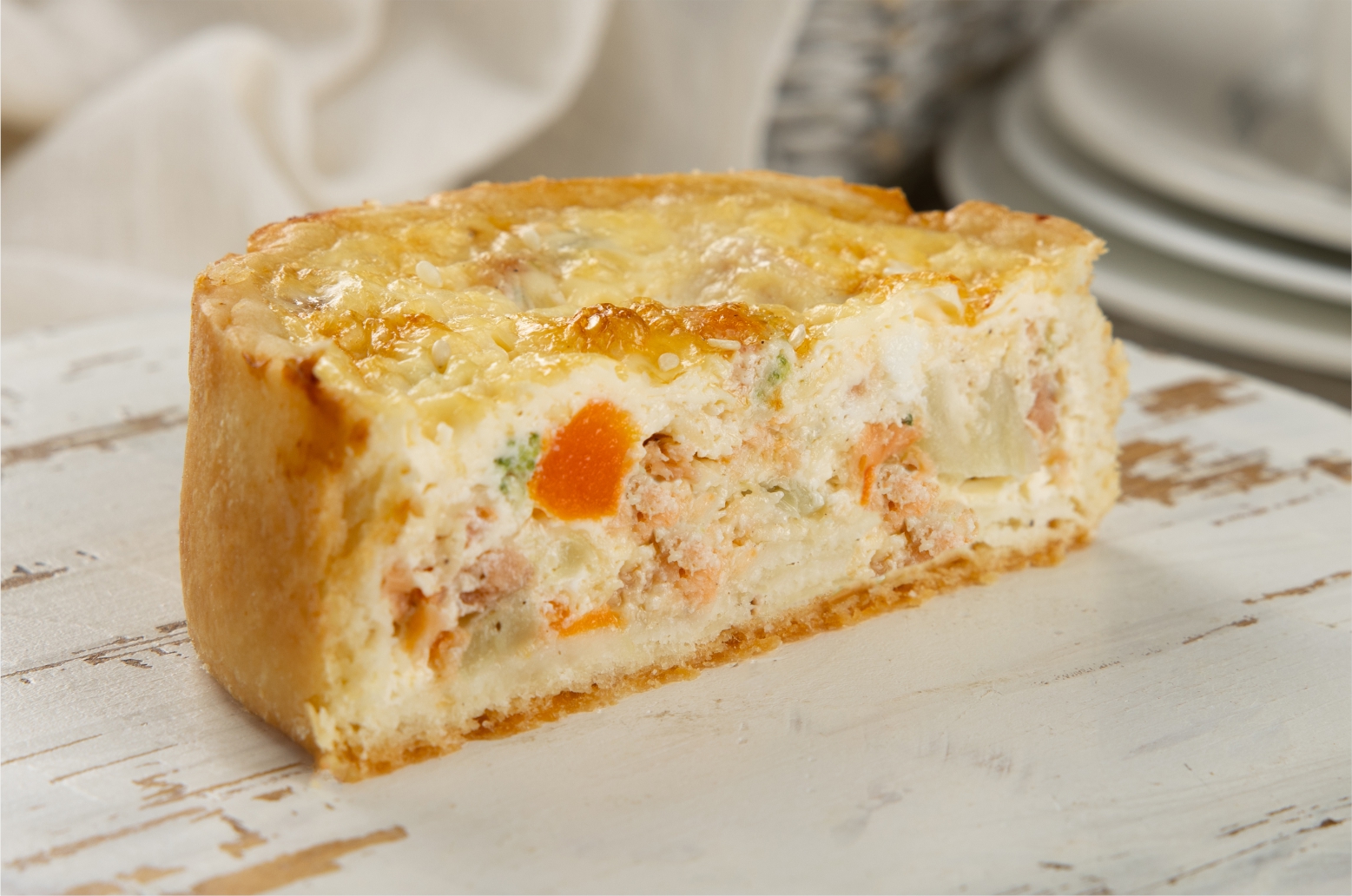 Киш с рыбой (мини)