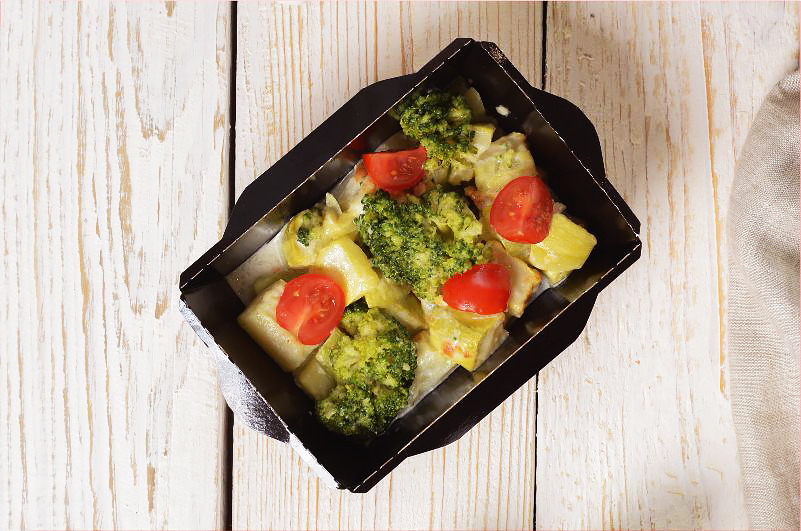 Кабачки запеченные с брокколи и сыром