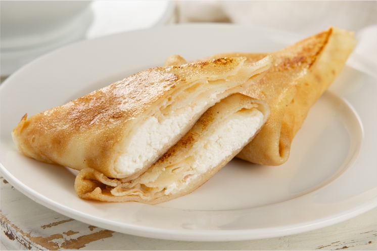 Блинчики с творогом и цедрой (2шт)