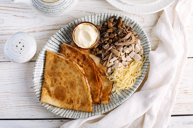 Блинчик "Мясной жюльен"