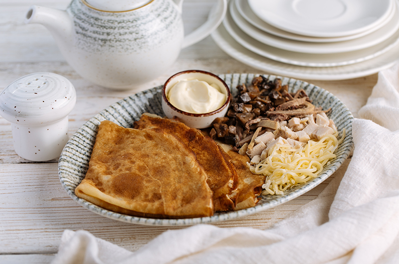 Блинчик "Мясной жюльен"