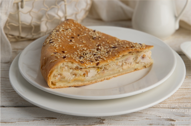 Пирог с курицей и капустой