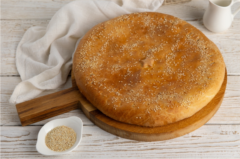 Пирог с картофелем и грибами