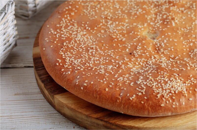 Пирог Осетинский с ветчиной и сыром