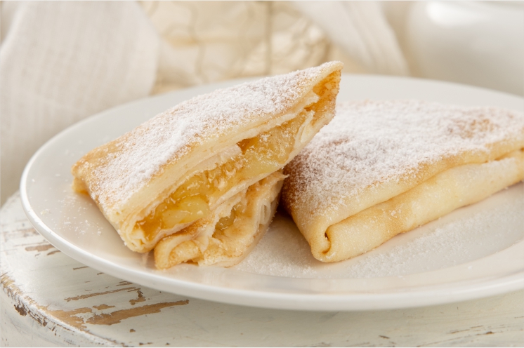 Блинчики с яблоками и корицей (2шт)