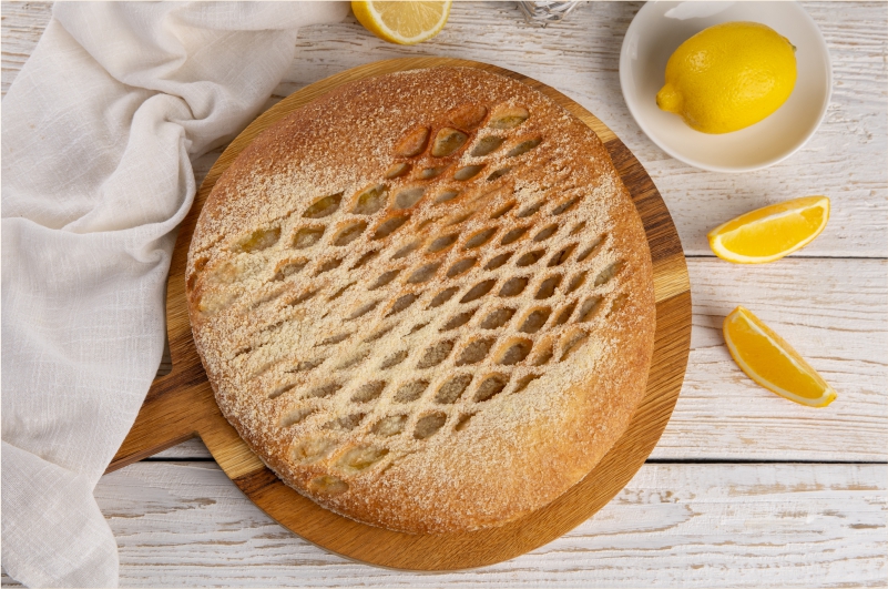Пирог с апельсином и лимоном