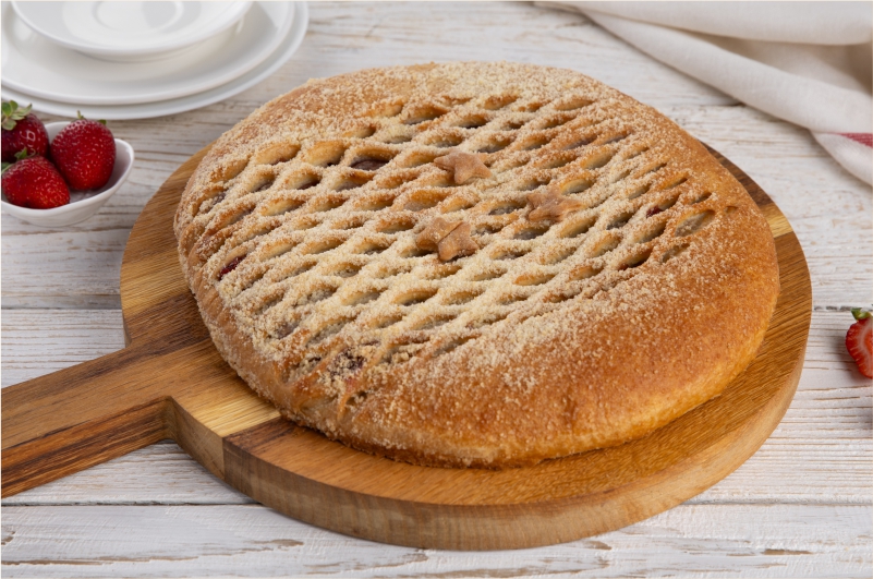Пирог с клубникой