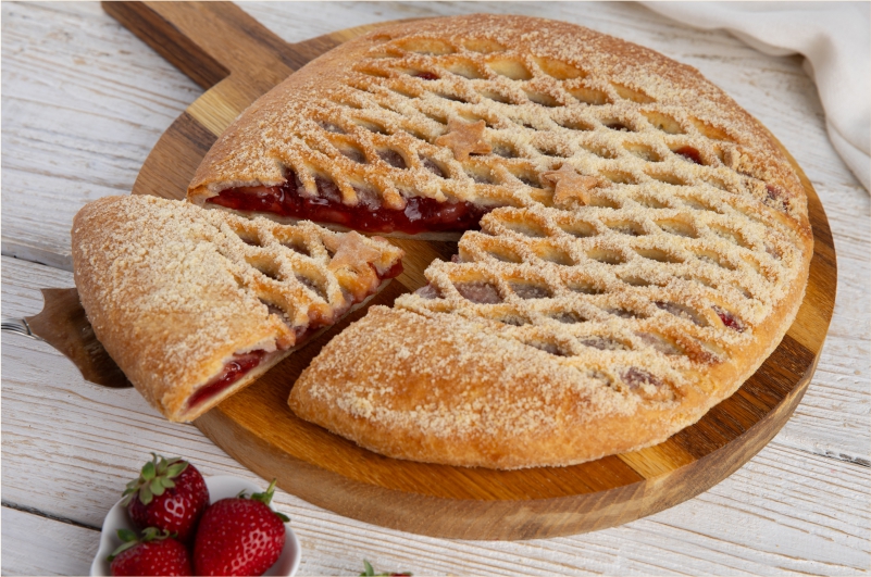 Пирог с клубникой