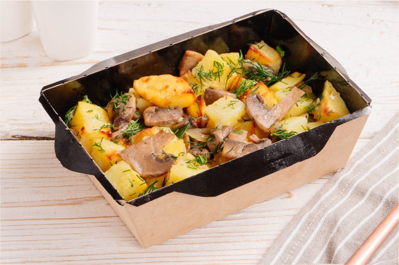 Картофель с грибами