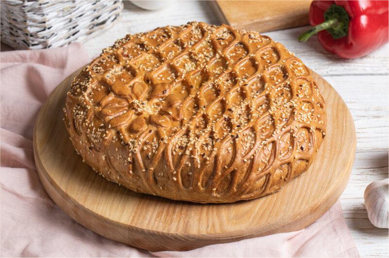 Курник с индейкой и овощами