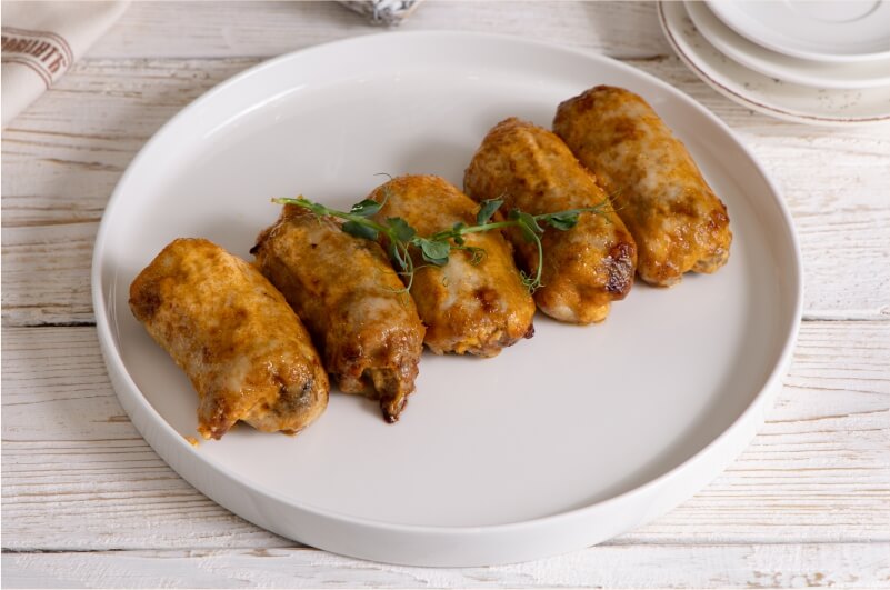Рулетики  куриные с грибами